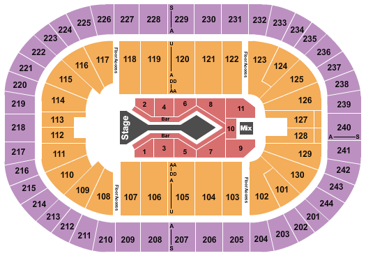 MVP Arena Blake Shelton Seating Chart